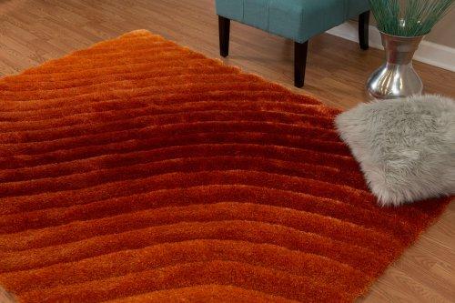 Burnt orange 2024 area rug