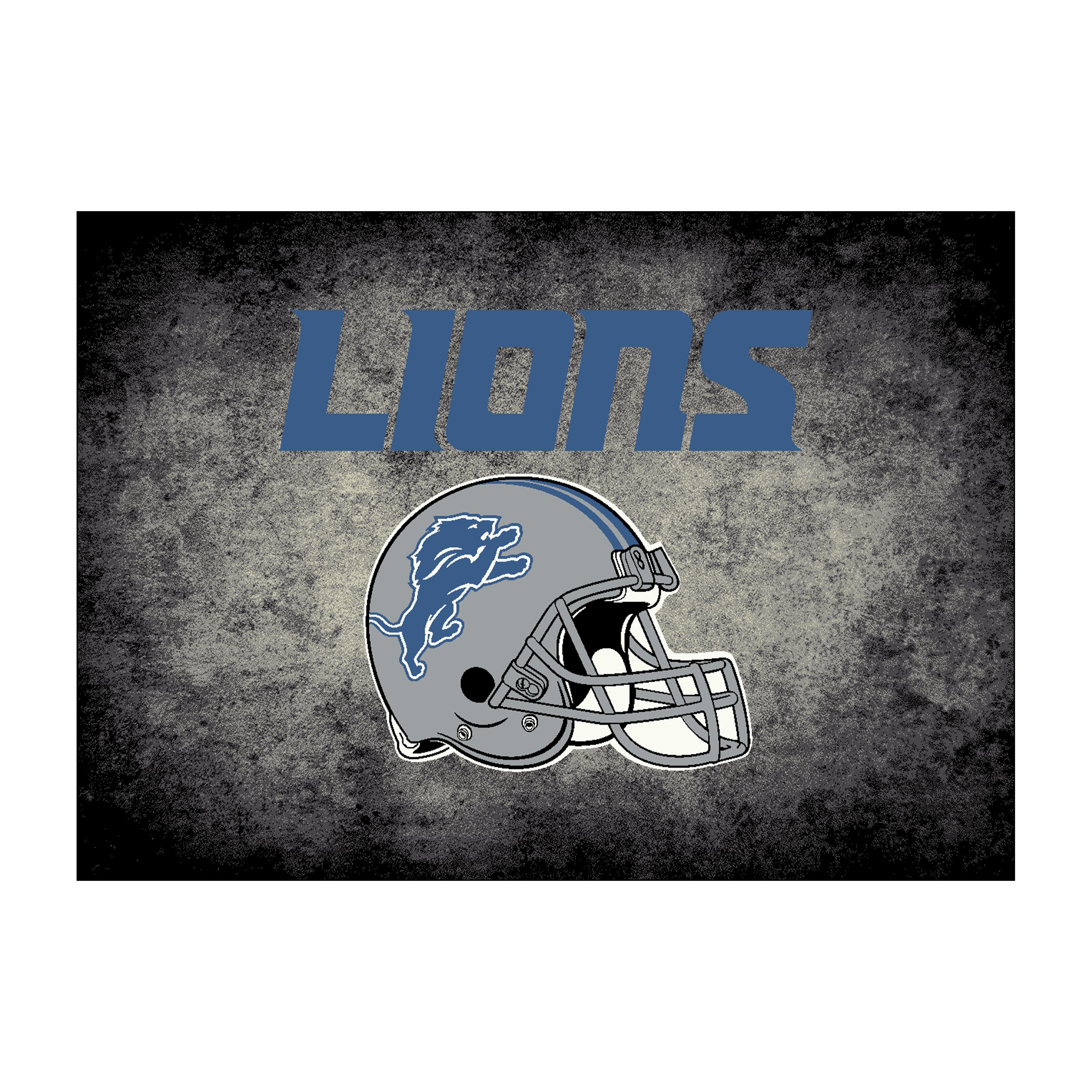 Detroit Lions Distressed