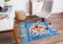 Las Cruces 1/4 Chair Mat Blue & Orange