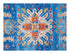 Las Cruces 1/4 Chair Mat Blue & Orange