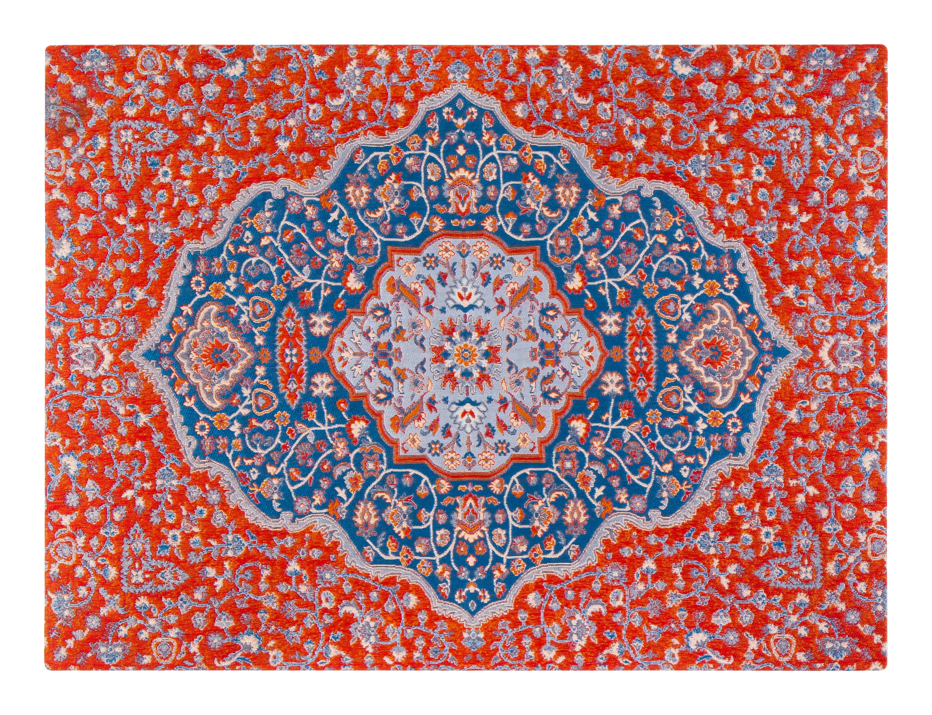 Meknes 1/4 Chair Mat Red & Blue