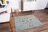 Tabriz 1/2 Chair Mat Blue & Beige