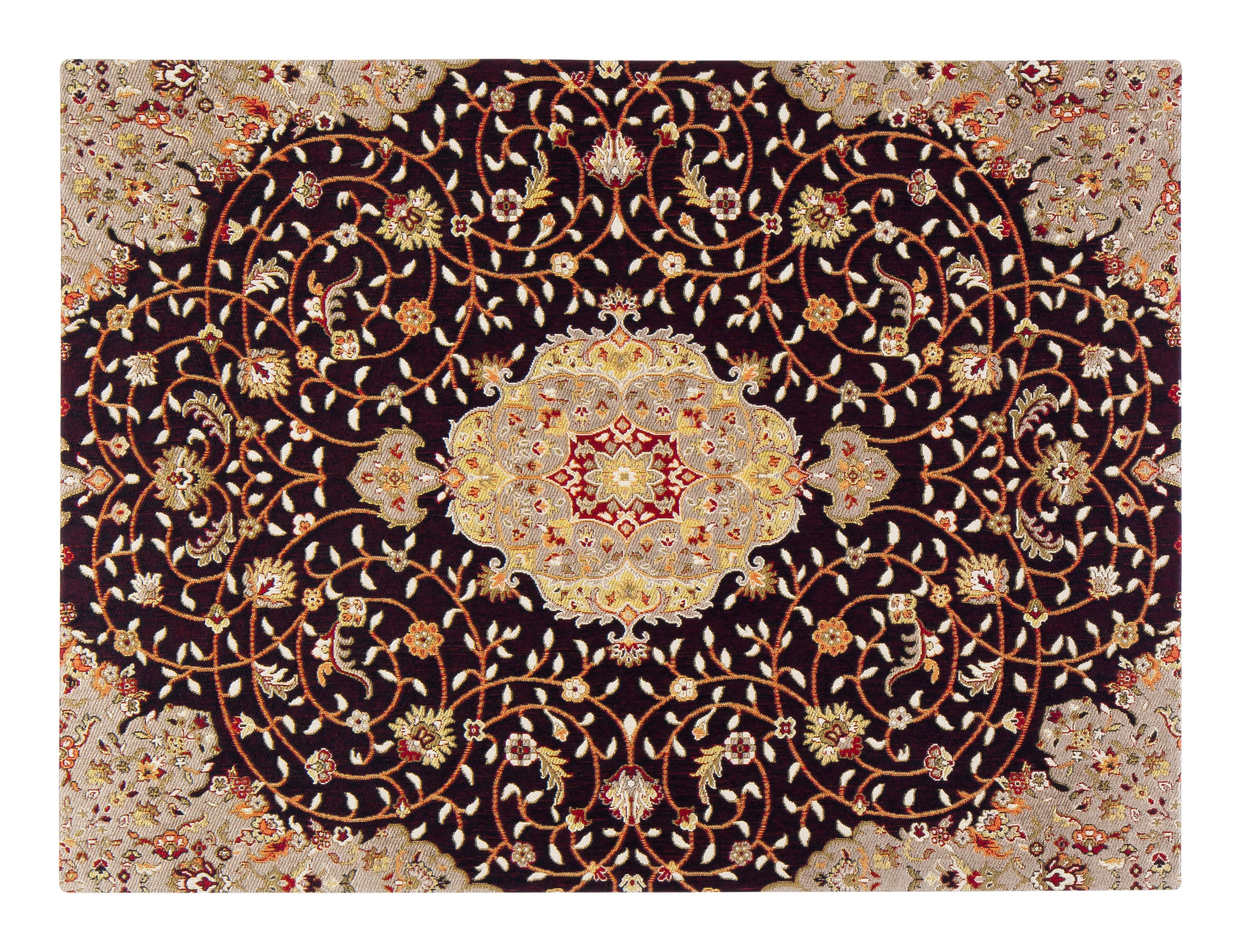 Altamira 1/4 Chair Mat Brown, Orange & Black