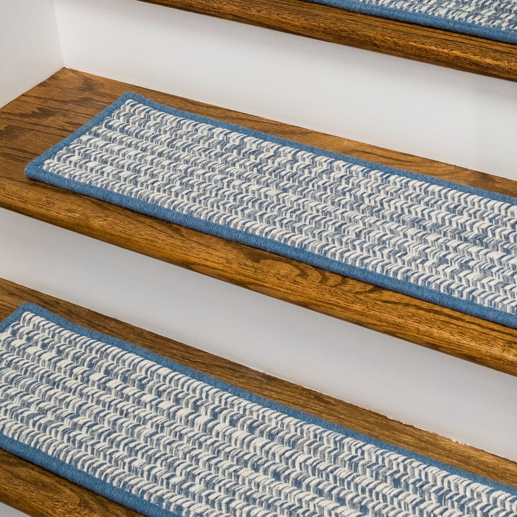 Hayley Tweed Stair Treads Blue HT51