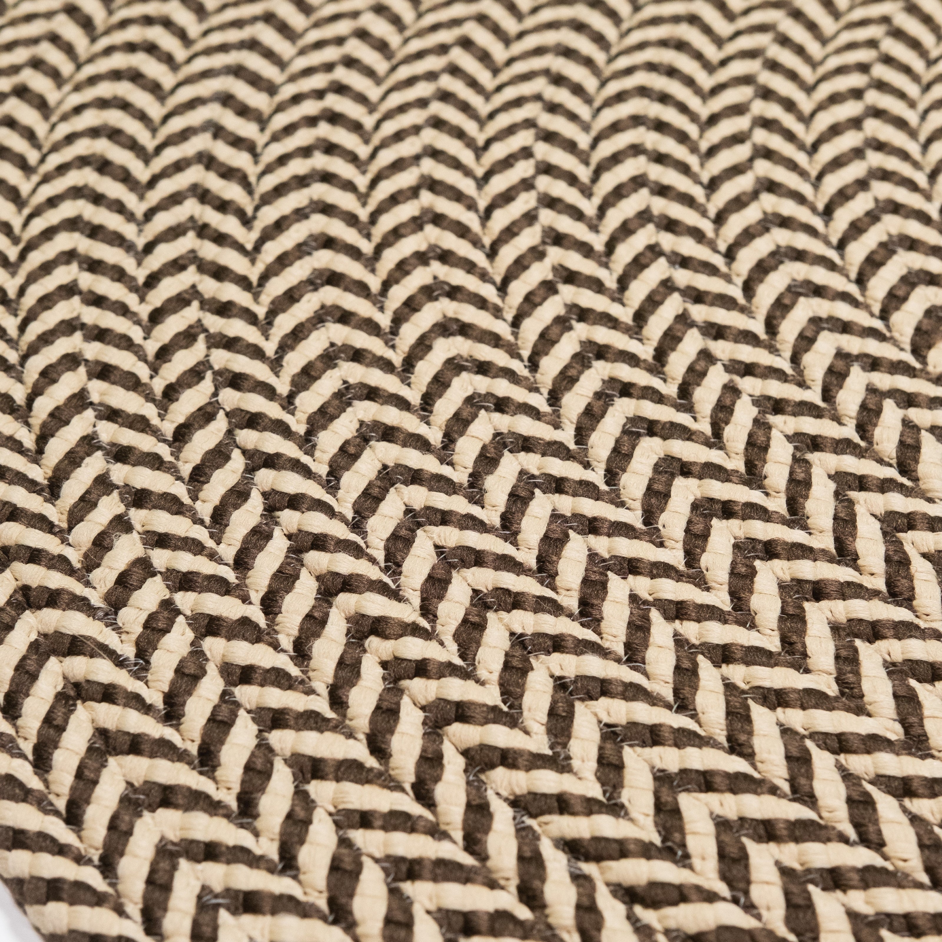 Ibiza Woven Chevron Rugs Bark IB02