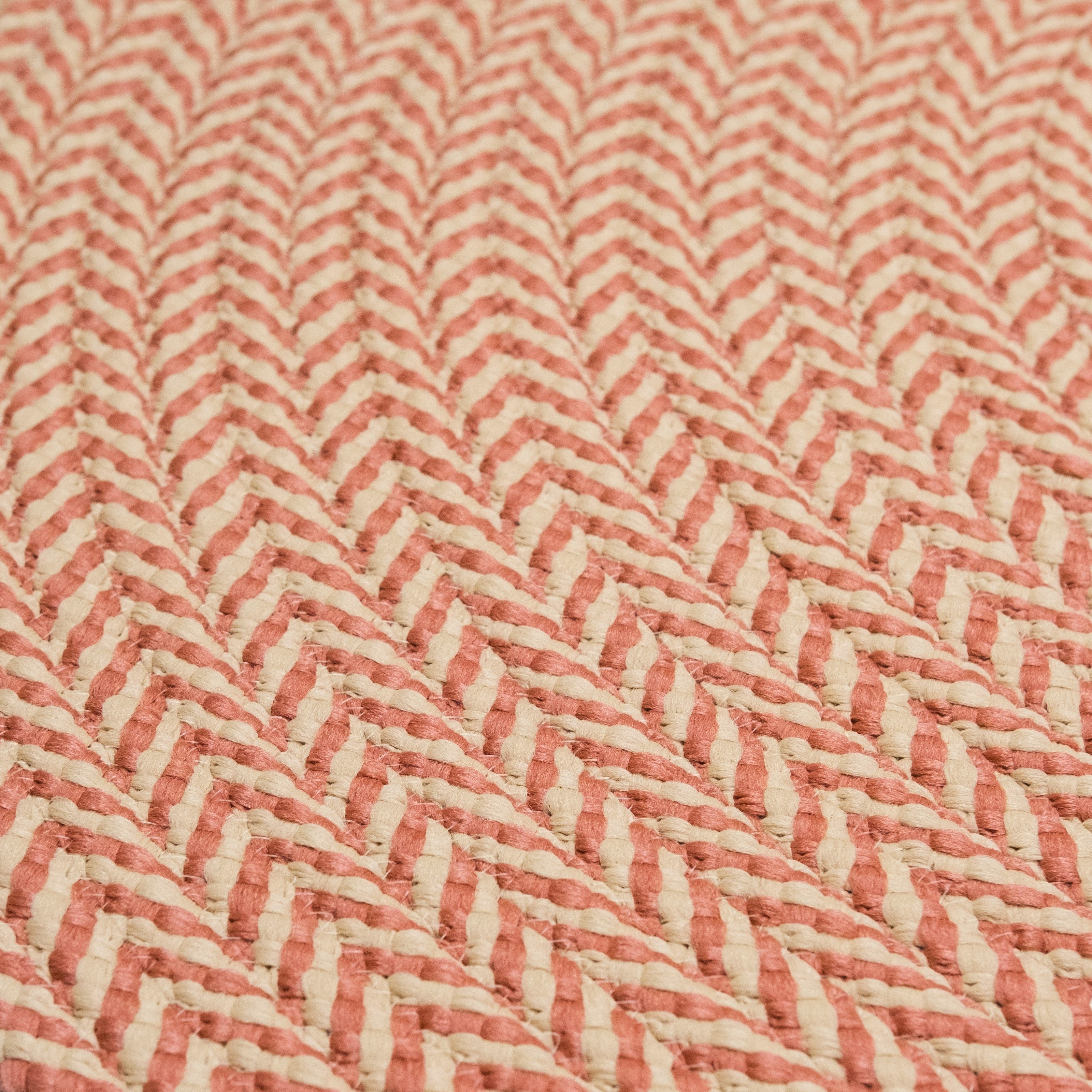 Ibiza Woven Chevron Rugs Vermillion IB05