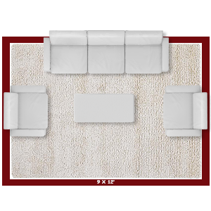 KING BED RUG Size - 9 X 12” 