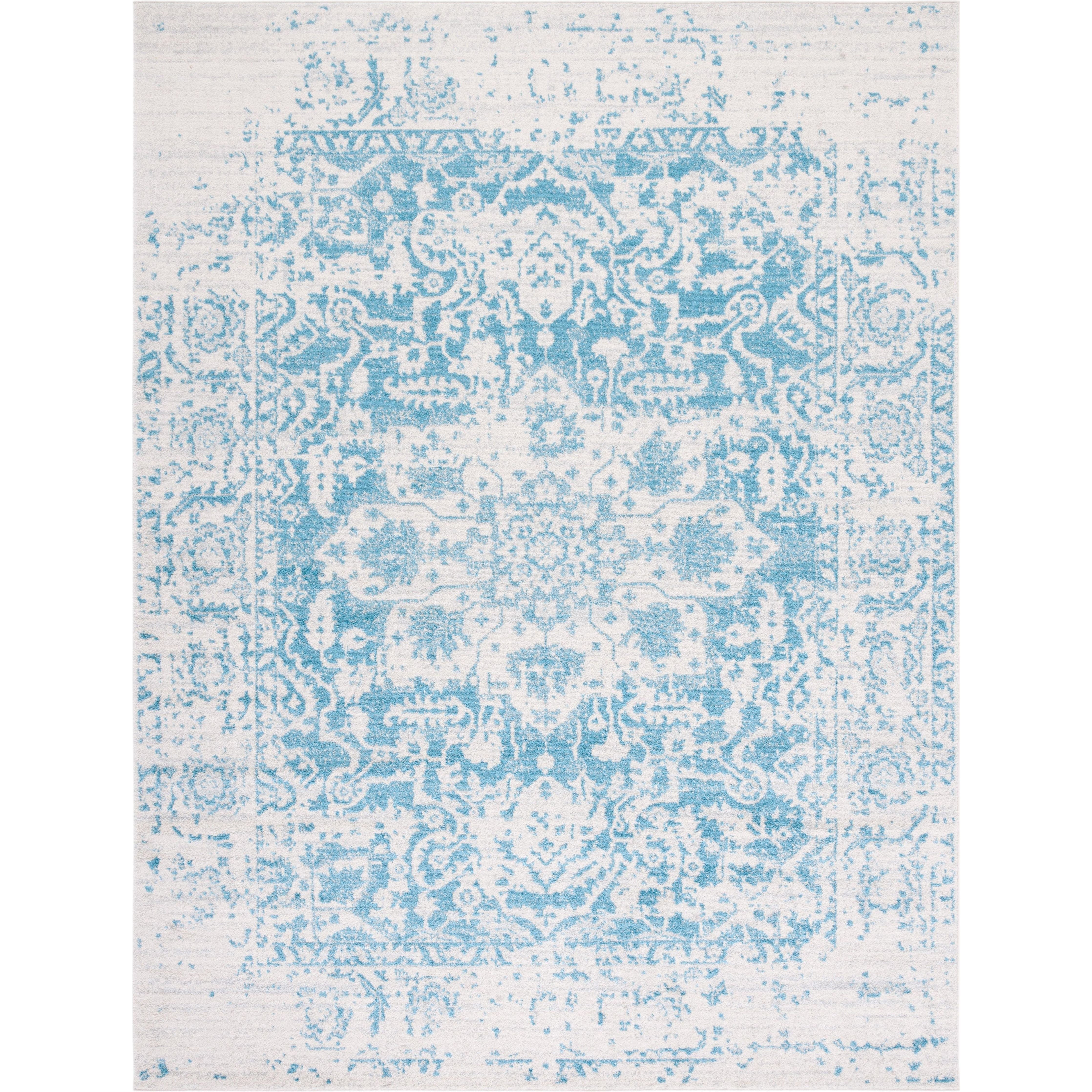 Madison MAD603J Teal / Ivory – The Rug District