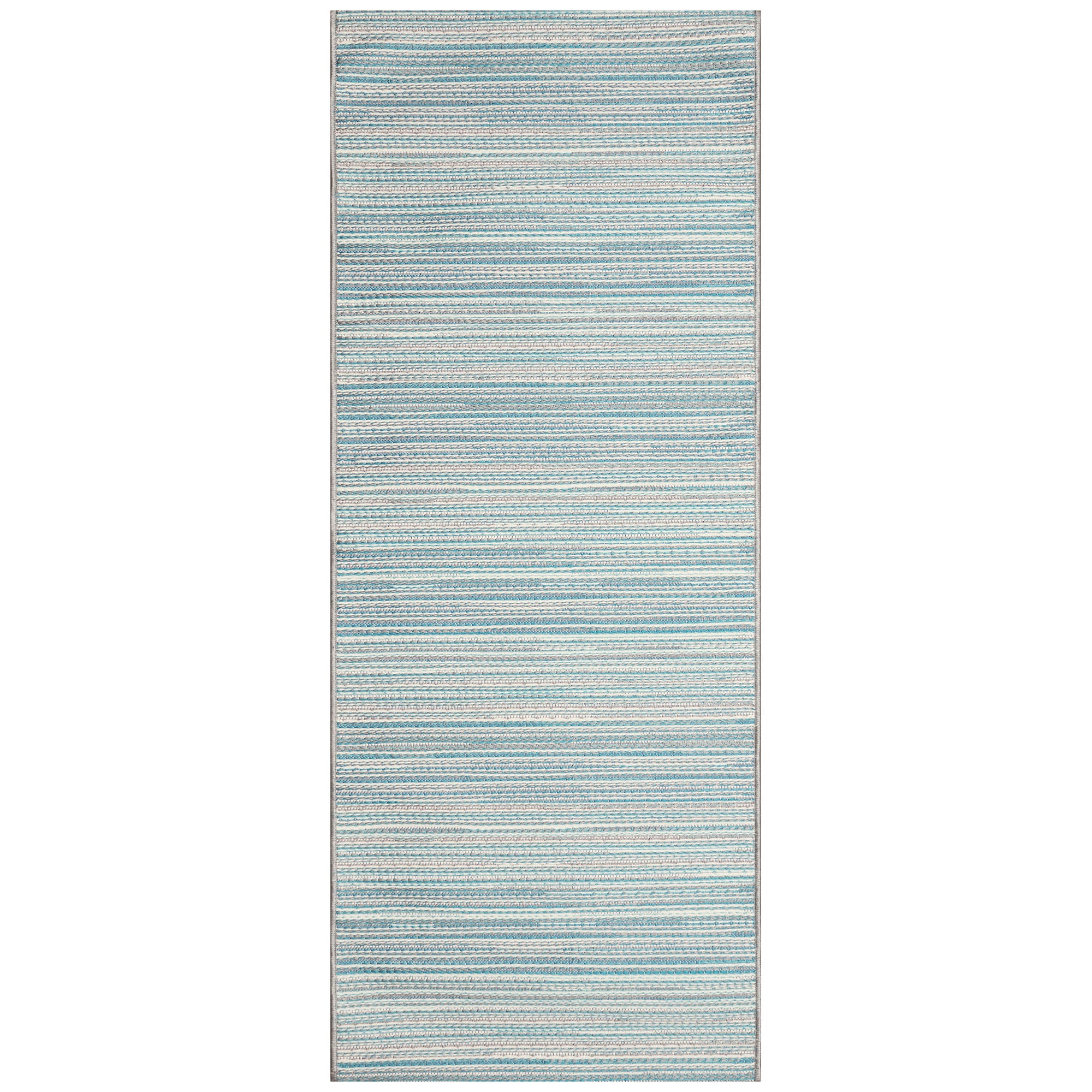 Miranda Tweed Stripe Aqua