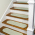 Milton Houndstooth Tweed Stair Treads Green ON68