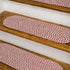 Milton Houndstooth Tweed Stair Treads Red ON79