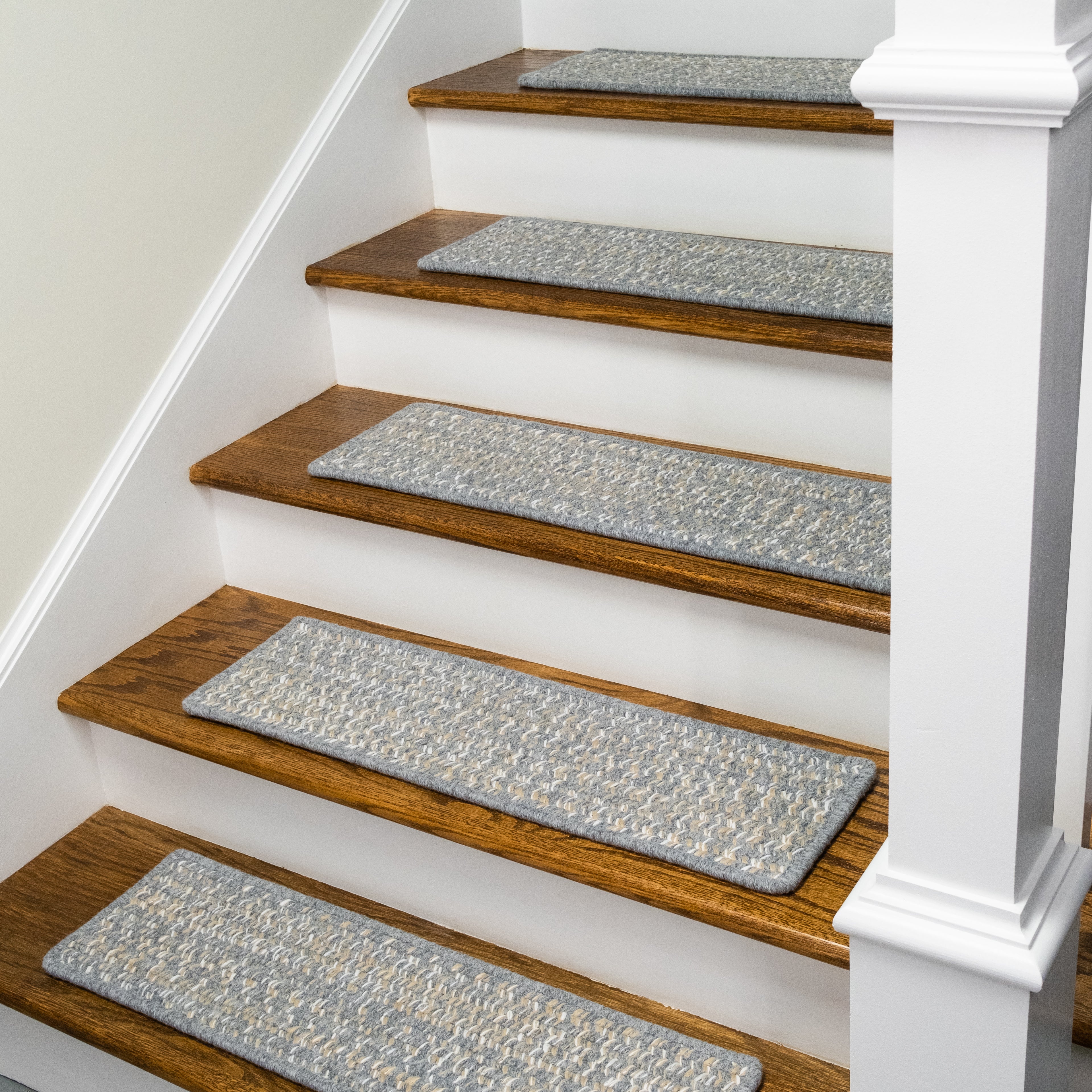 Monterey Wool Tweed Stair Treads Gray RY19