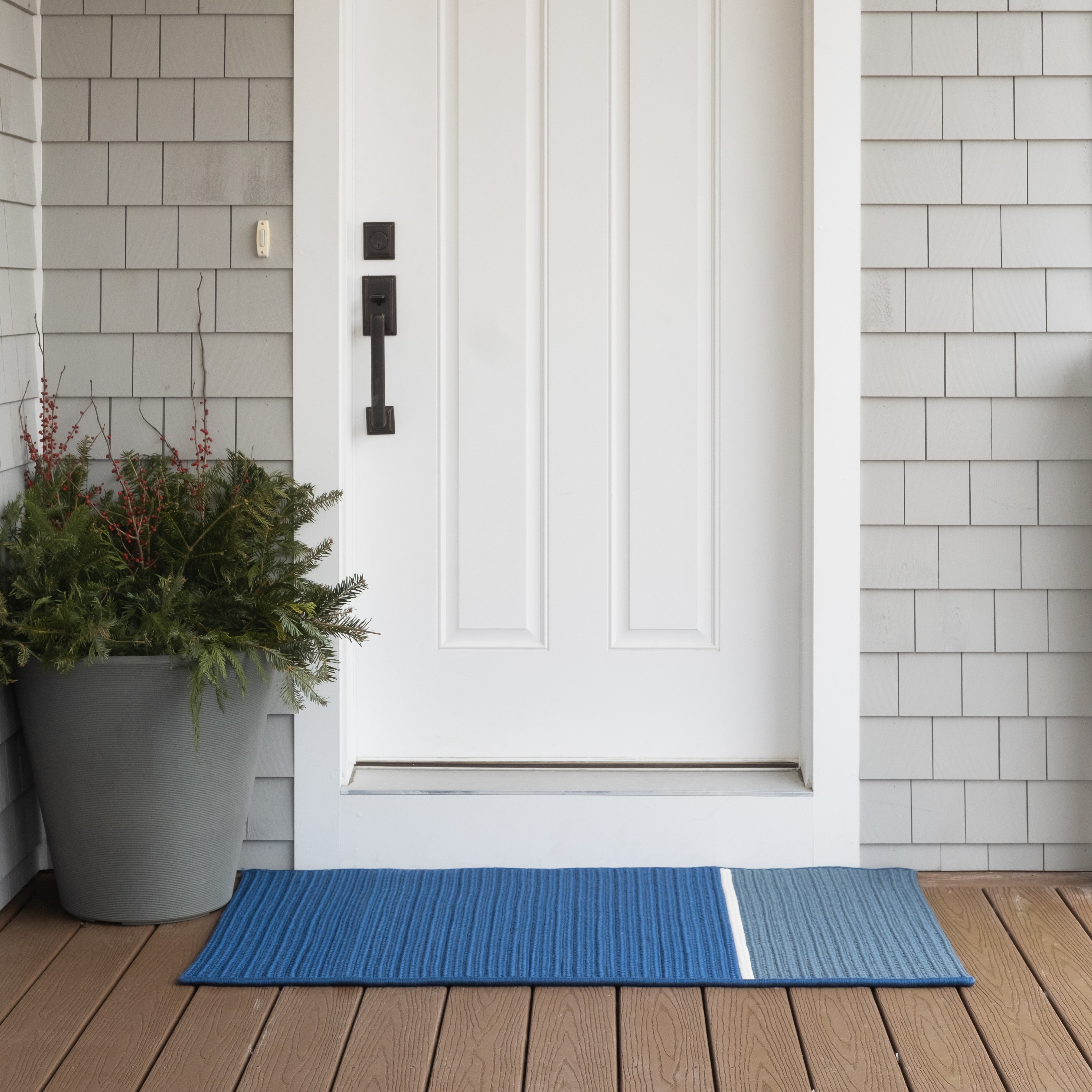 Vecina Doormats Shiplap Blue VS55