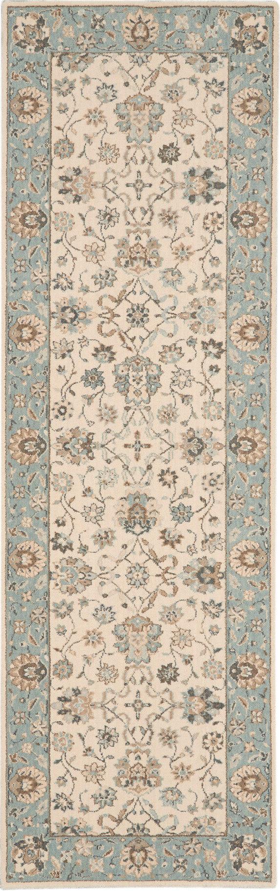 Living Treasures LI16 Ivory/Aqua