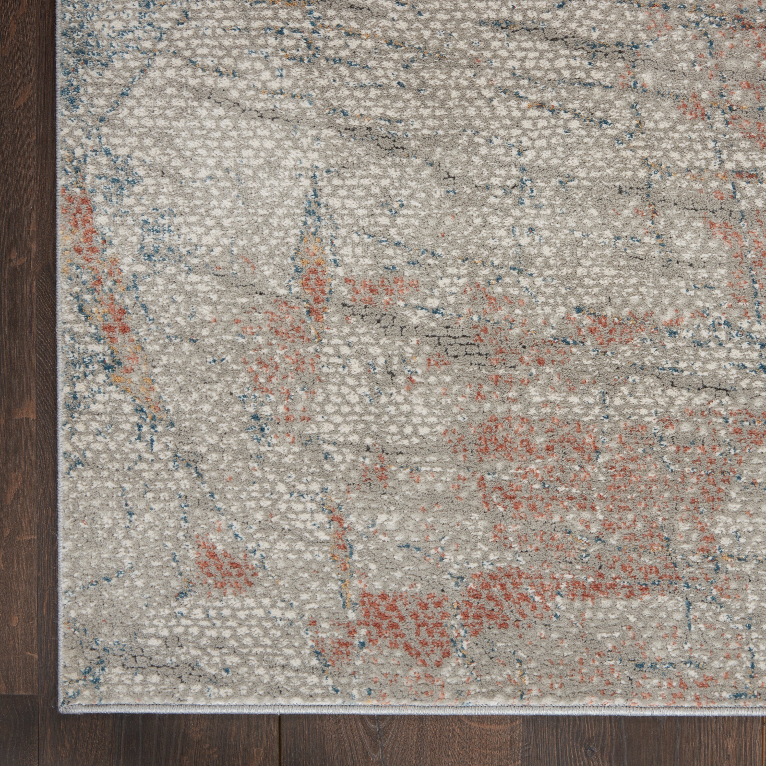 RUSTIC TEXTURES RUS15 LIGHT GREY/RUST