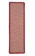 Outdoor Houndstooth Tweed Sangria Stair Tread (sin