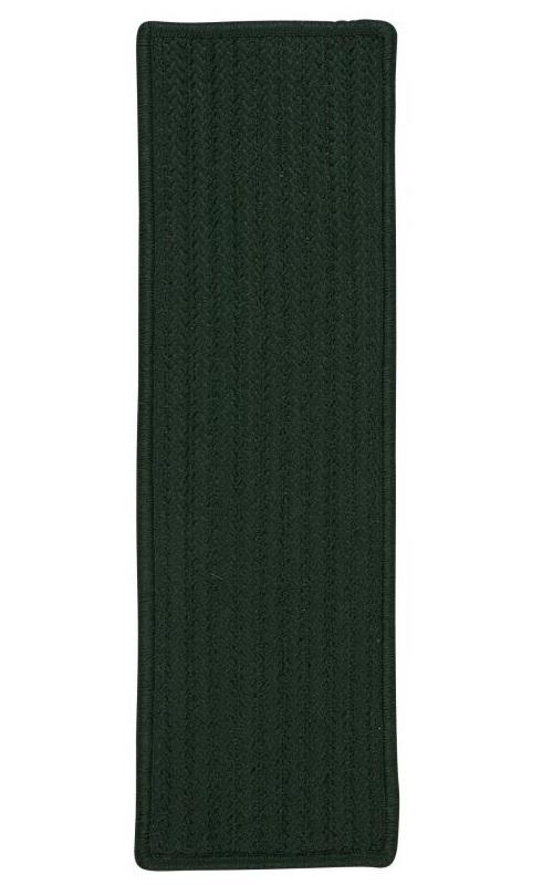 Simply Home Solid Dark Green Stair Tread (set 13)
