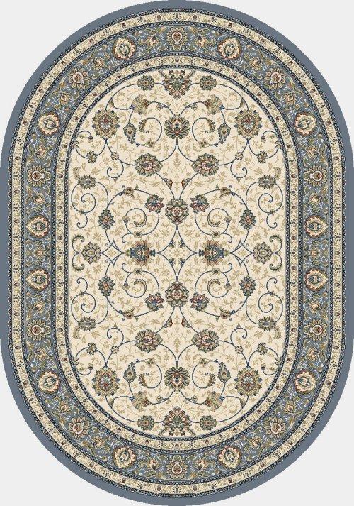 ANCIENT GARDEN 57120 IVORY/LIGHT BLUE