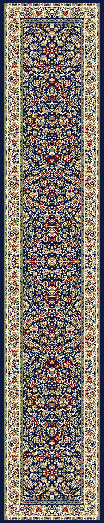 ANCIENT GARDEN 57078 BLUE/IVORY