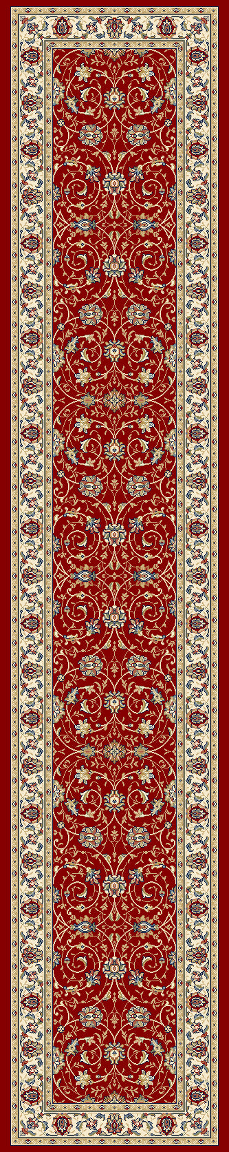 ANCIENT GARDEN 57120 RED/IVORY