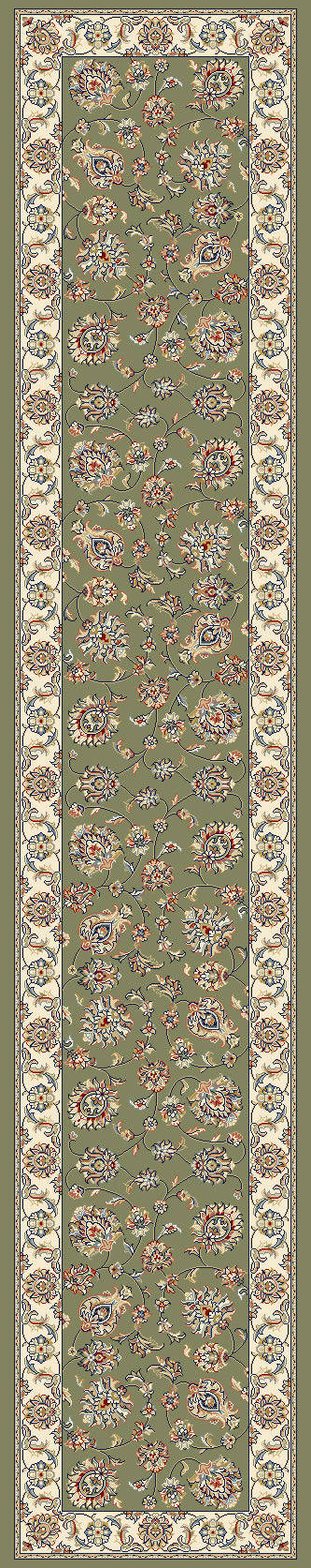 ANCIENT GARDEN 57365 GREEN/IVORY