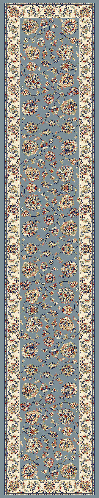 ANCIENT GARDEN 57365 LIGHT BLUE/IVORY