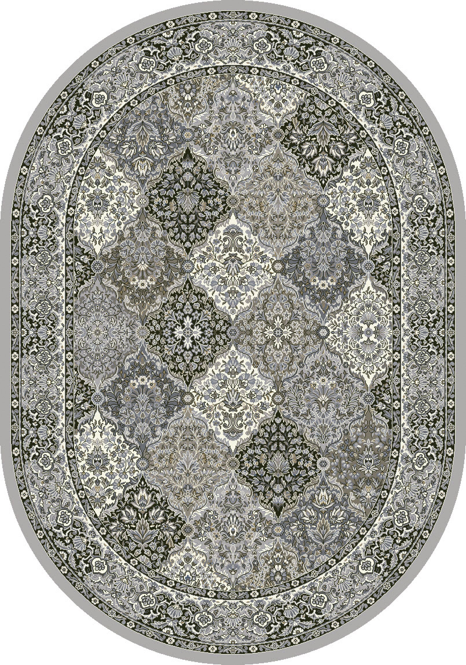 ANCIENT GARDEN 57008 CREAM/GREY