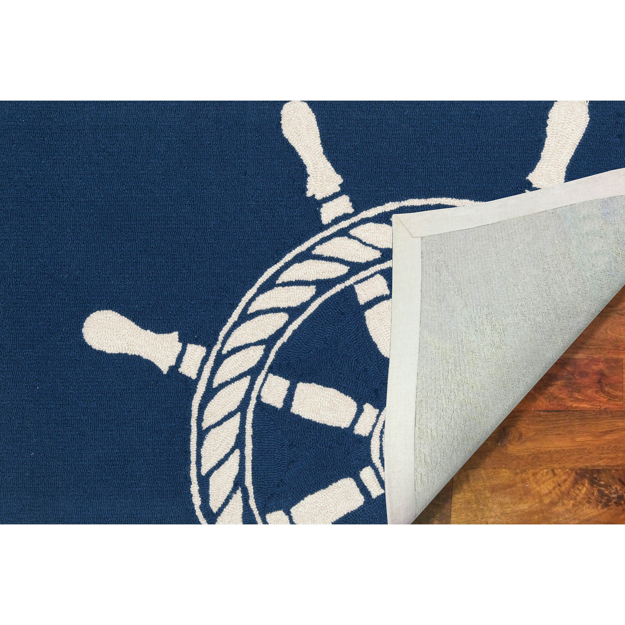 Frontporch Ship Wheel Navy