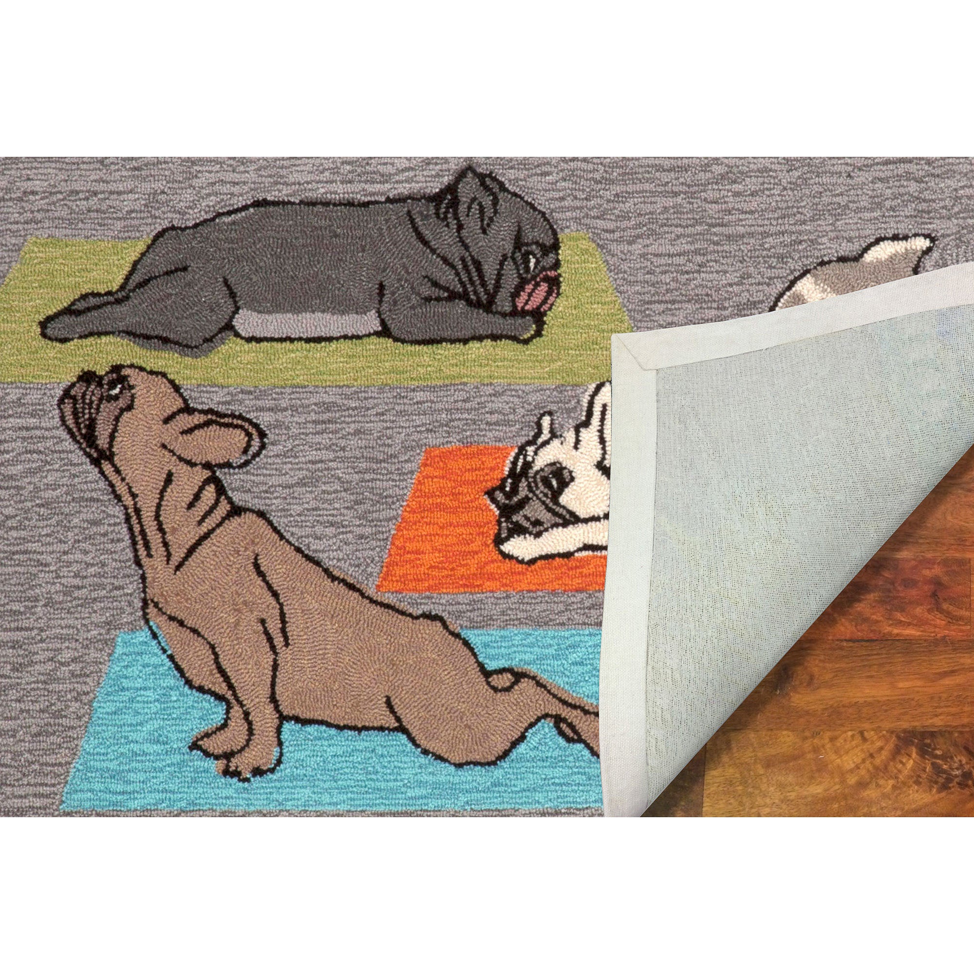 Frontporch Yoga Dogs Grey