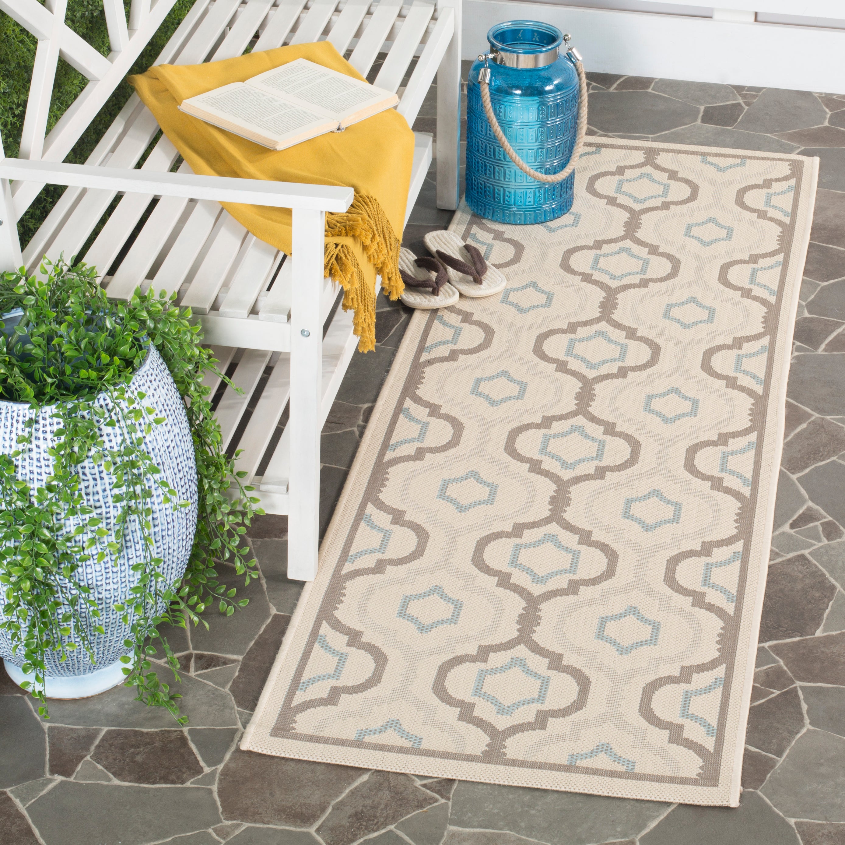 Courtyard CY7938 Beige / Dark Beig