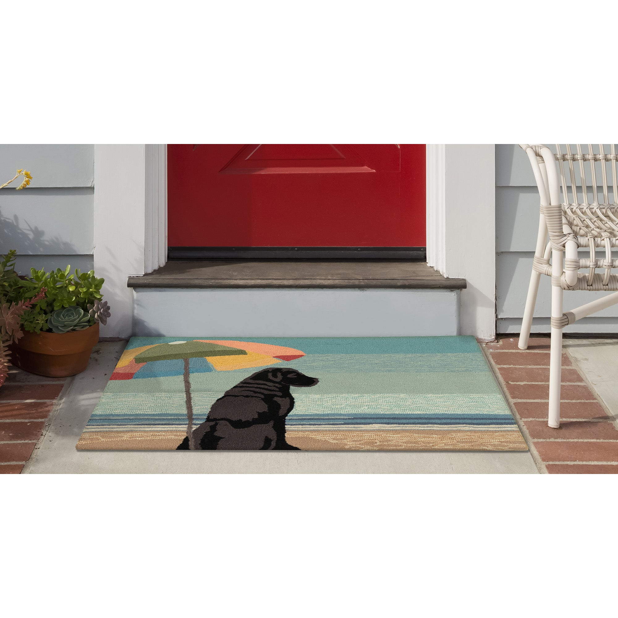 Frontporch Parasol And Pup Multi