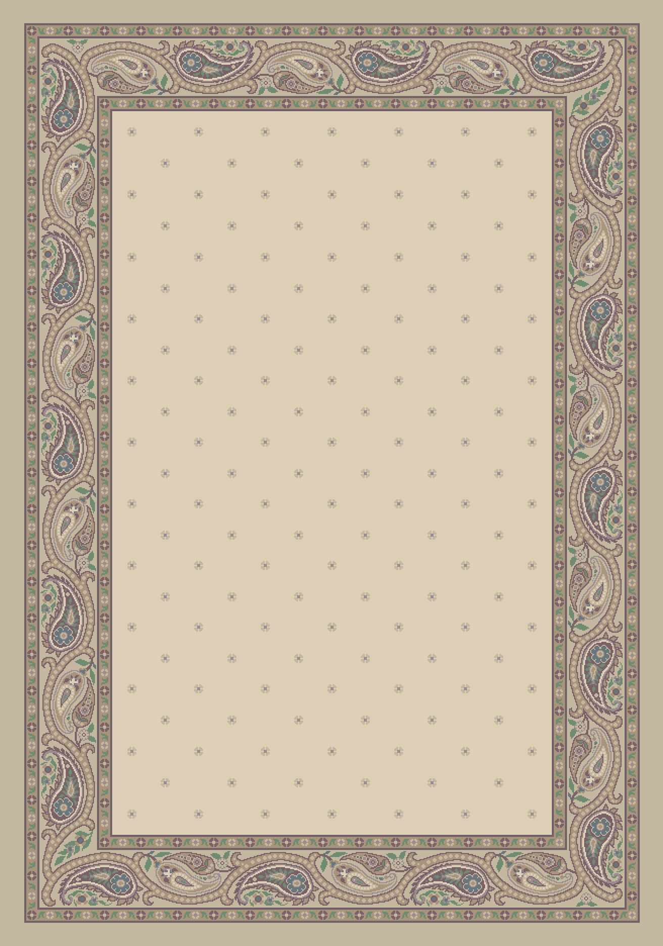 Paisley Rug Opal