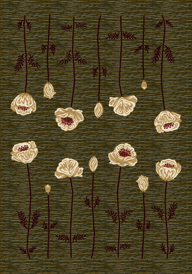 Poppy Rug Olive